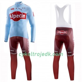 Cykeltøj Langærmet + Bib Cykelbukser 2019 Team Katusha Alpecin N001